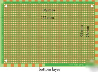 Prototype circuit BOARD1650 line (track model) 137X94MM