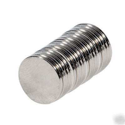 Super strong rare-earth re magnets 10MM x 1MM -100-pack