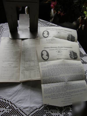 Antique john deere contract/catalog/ price LISTINGS1915
