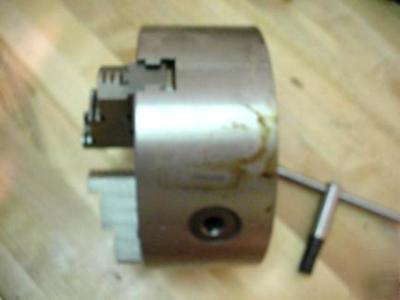 Bison 7 803 0834 8 inch 3 jaw self center lathe chuck