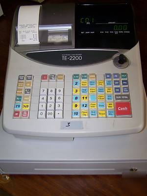 Casio te-2200 electronic cash register-used