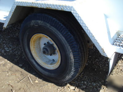 Electric cable dual reel trailer - tensioner brakes