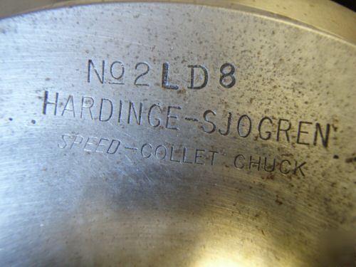 Hardinge sjogren lever chuck south bend 17 turn-nado