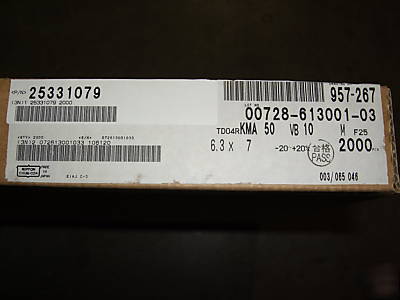 KMA50VB10M6.3X7 10UF 50VOLT lytic capacitor, qty 20K