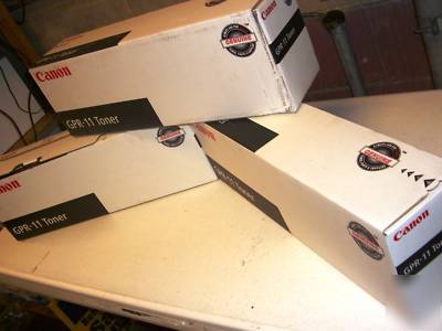 New 3 canon gpr-11 (7629A001AA) black toner cartridges