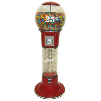 New selectivend roadrunner vending candy gum machine 