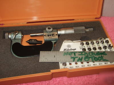 New thread micrometer mitutoyo 226-137 w/anvils ovr 800 