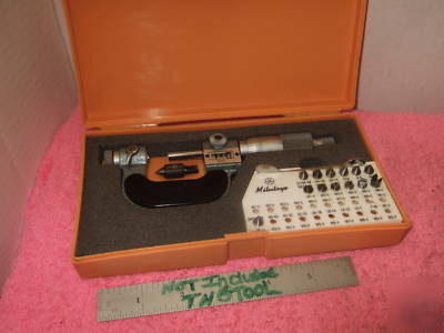 New thread micrometer mitutoyo 226-137 w/anvils ovr 800 