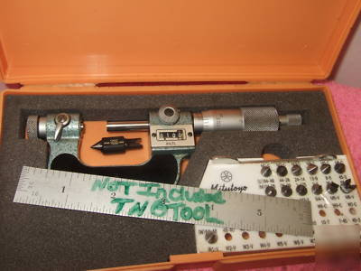 New thread micrometer mitutoyo 226-137 w/anvils ovr 800 