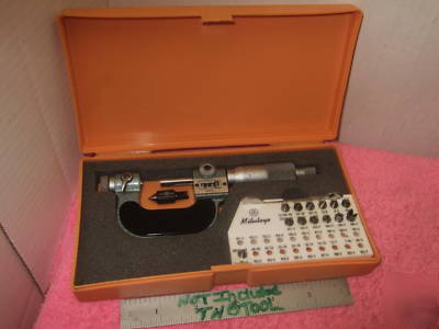 New thread micrometer mitutoyo 226-137 w/anvils ovr 800 