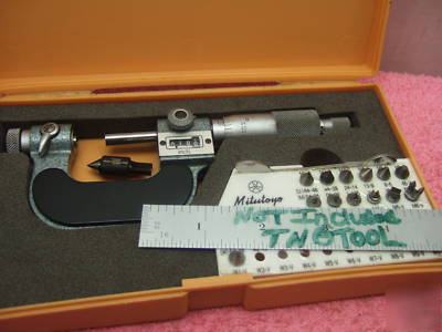 New thread micrometer mitutoyo 226-137 w/anvils ovr 800 