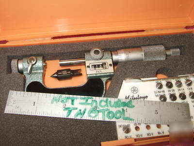 New thread micrometer mitutoyo 226-137 w/anvils ovr 800 