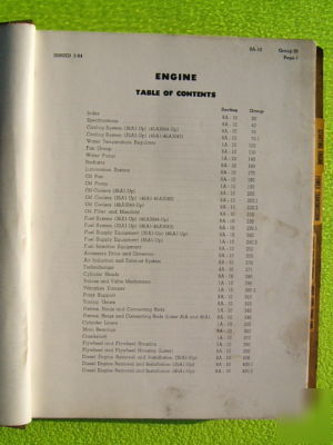 Old caterpillar service manual for a D8 tractor 