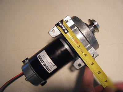 12V dc motor with gear reduction pulley 12 amp 1/10 hp