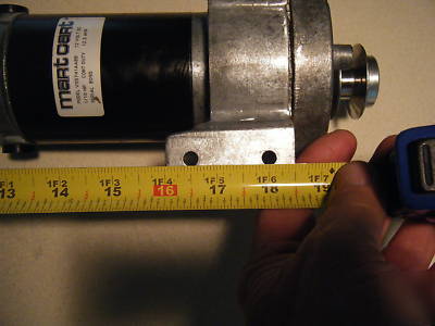12V dc motor with gear reduction pulley 12 amp 1/10 hp