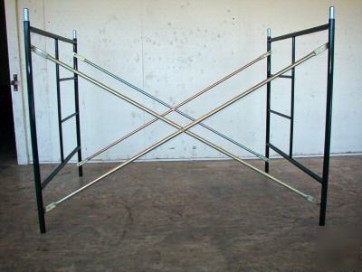 5 sets scaffold frames braces screws plank connectors
