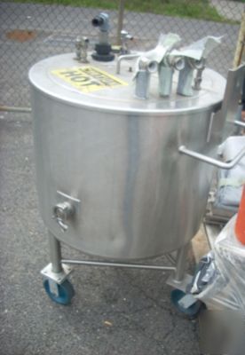 50 gallon stainless steel tank jacketed 100 psi