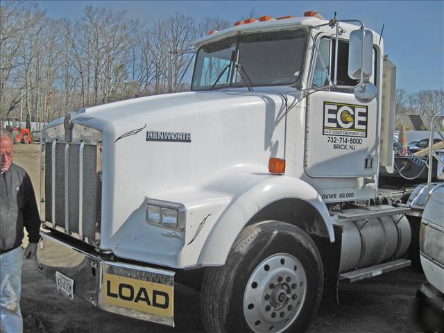 Cat powered kenworth t-800 35 ton equipment trailer