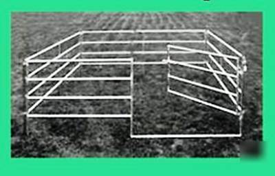 Do-it-yourself best-built galvanized horse corral panel