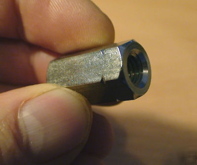 M8 stainless hex studding coupler connector nut 1 off