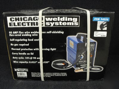 New chicago electric 90 amp flux wire welder no gas 