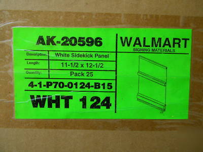 Spiral price sign holder sidekick retail display board