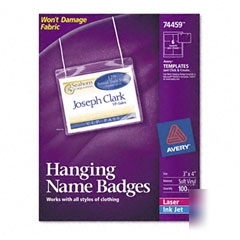 Avery neck hanging flexible laserinkjet badges