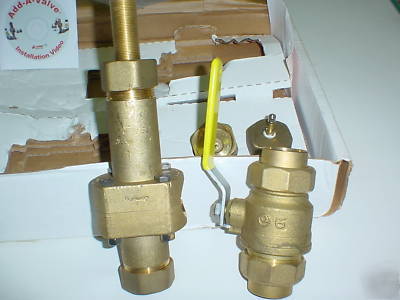 Brass ball valve plumbing 1-1/2