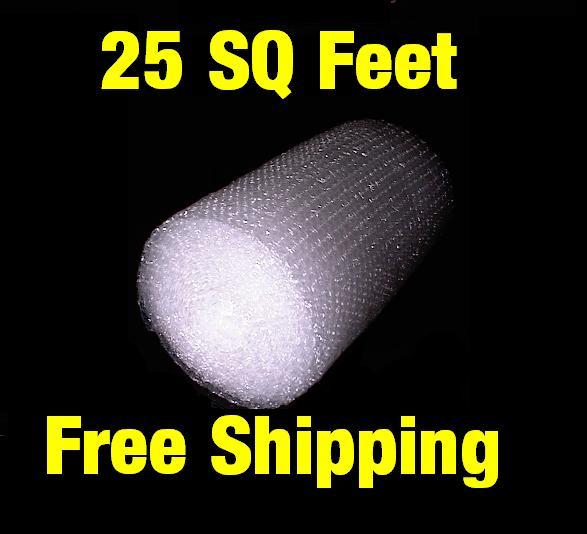 Bubble wrap 12 x 25 sq feet small fast free shipping