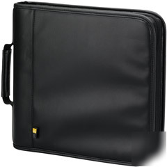 Case logic 128 capacity koskin cd / dvd binder (black)