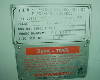 Leblond regal lathe 18