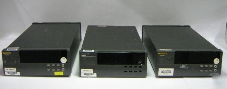 Lot of 3 fluke 2640A netdaq data acquisition systems