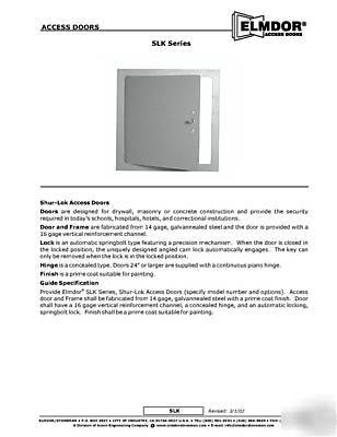 New elmdor mfg access panel 