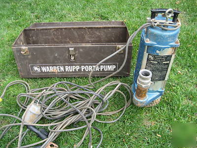 Warren rupp model spa 1.5 hp porta-pump 12 v dc powered