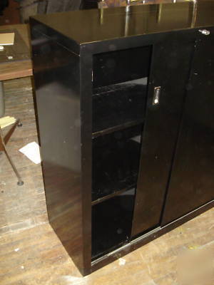 ***bookcase w/ sliding doors by steelcase w/ lock&key**