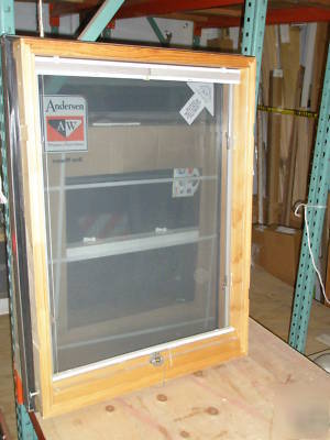 Andersen venting roof window w/ shades & screen 28 x 38