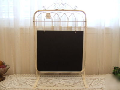 Chic n shabby boutique restaurant menu chalk board sign