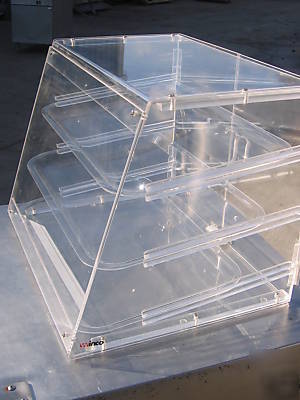 Commercial acrylic 3 tray display case doughnut cookies