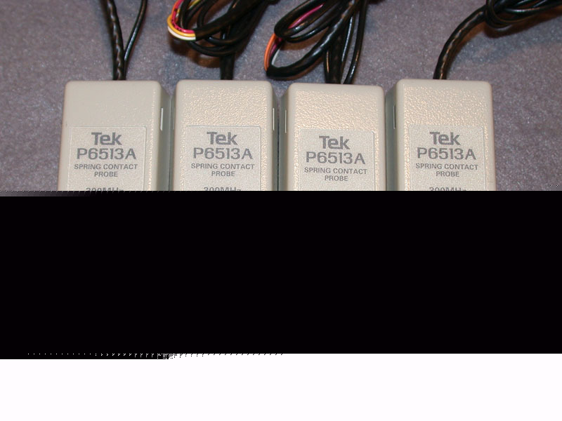 Lot of 4 tektronix P6513A probes spring contat 300 mhz 