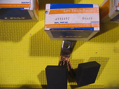 Lpm inc. lift truck brush set p/n 4996492 nos in box