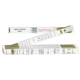 Lufkin 6' brick mason's wood folding rule 636