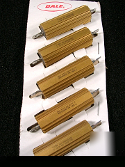 New dale 30 watts 59 ohms power resistors 5 pcs 