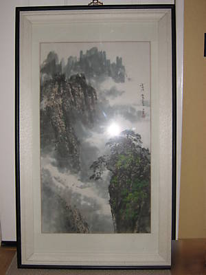 New koreaâ€™s village~framed art work~glass~office~home