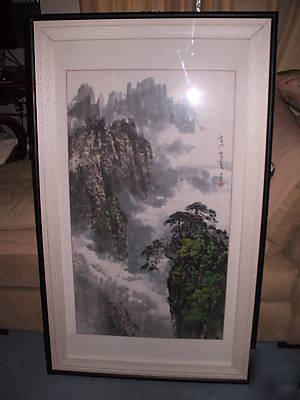 New koreaâ€™s village~framed art work~glass~office~home