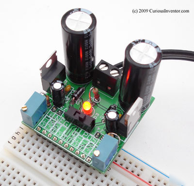 Plug-in bread board dual power supply project 
