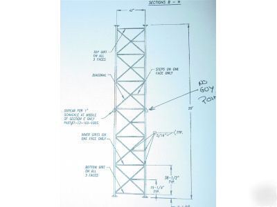 Radio tower 80' large