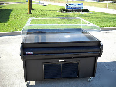Southern store fixture refrigerated island merchandiser