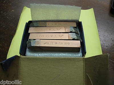 Usa d-10 grade 370 brazed carbide tool 12PC lot 