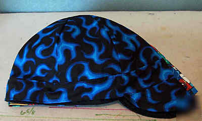 New blue flames - 6 panel welders cap - 