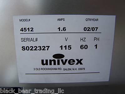 Demo sweet univex 12